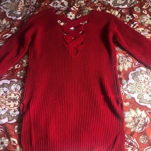 Red Knit Sweater